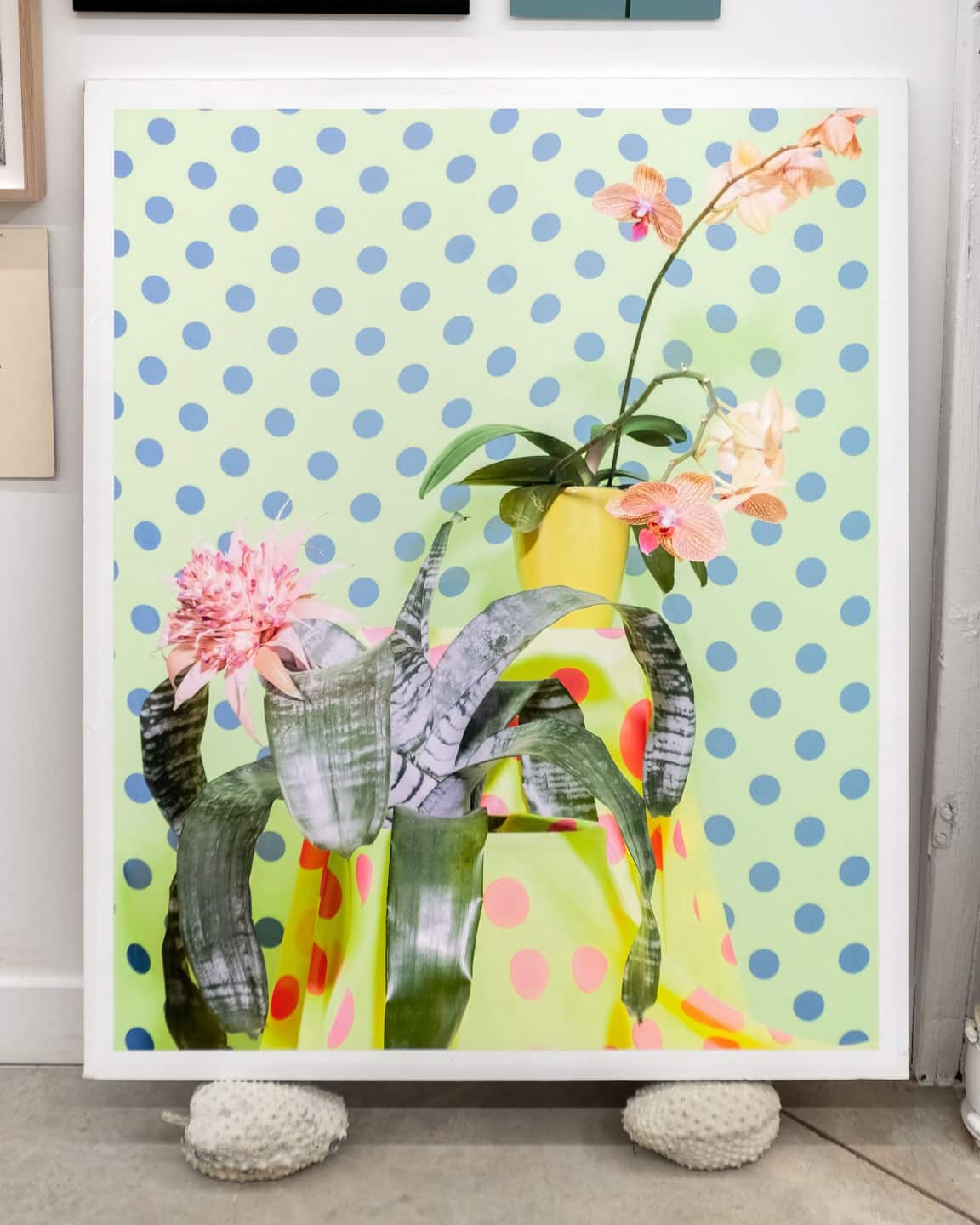 Dainesha Nugent-Palache, A Home Standing Where it Should have Fallen, 2019, 978×826mm / 38½×32½in inkjet photograph on vinyl and drywall